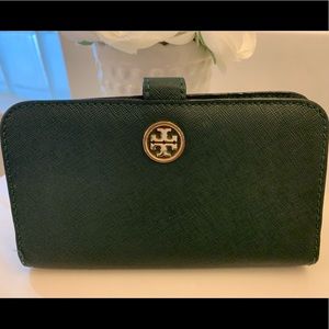 Tory Burch green wallet